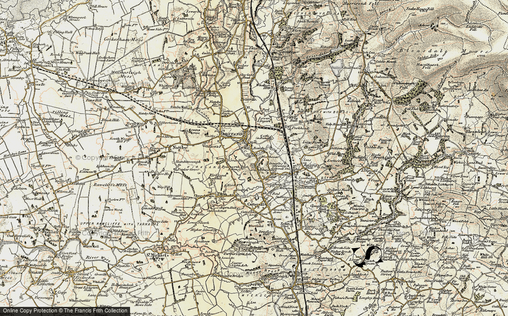 Old Map of Historic Map covering Ringing Hill in 1903-1904
