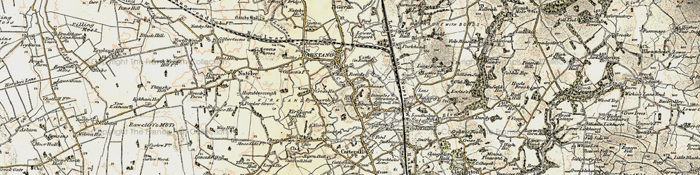 Old map of Ringing Hill in 1903-1904