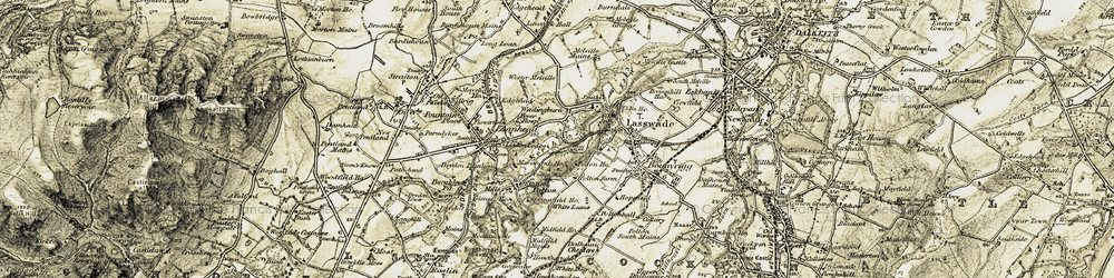 Old map of Bonnyrigg in 1903-1904