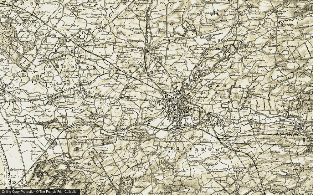 Old Map of Bonnyton, 1905-1906 in 1905-1906