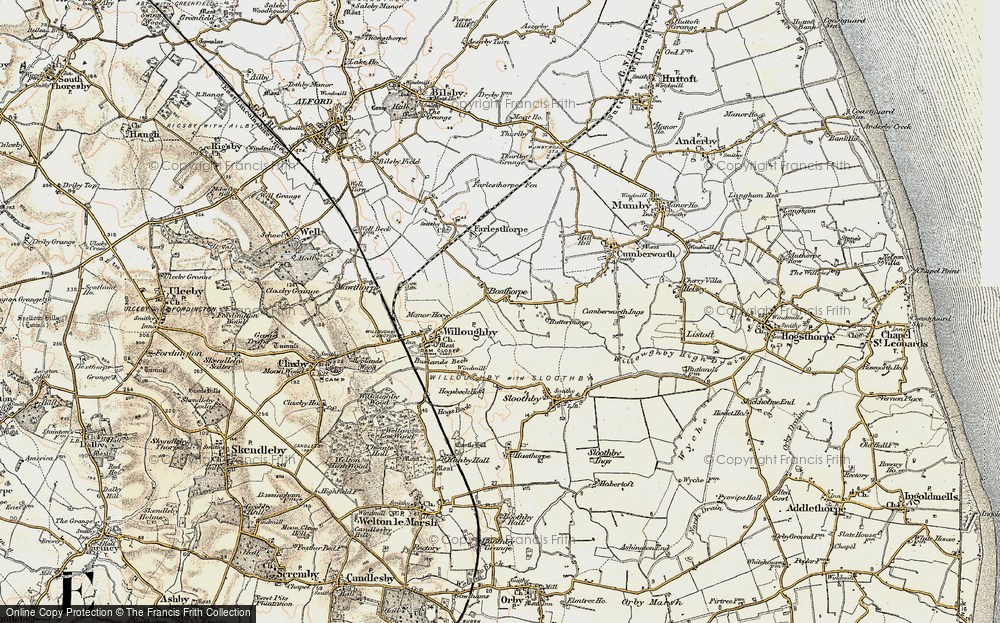 Old Map of Bonthorpe, 1902-1903 in 1902-1903