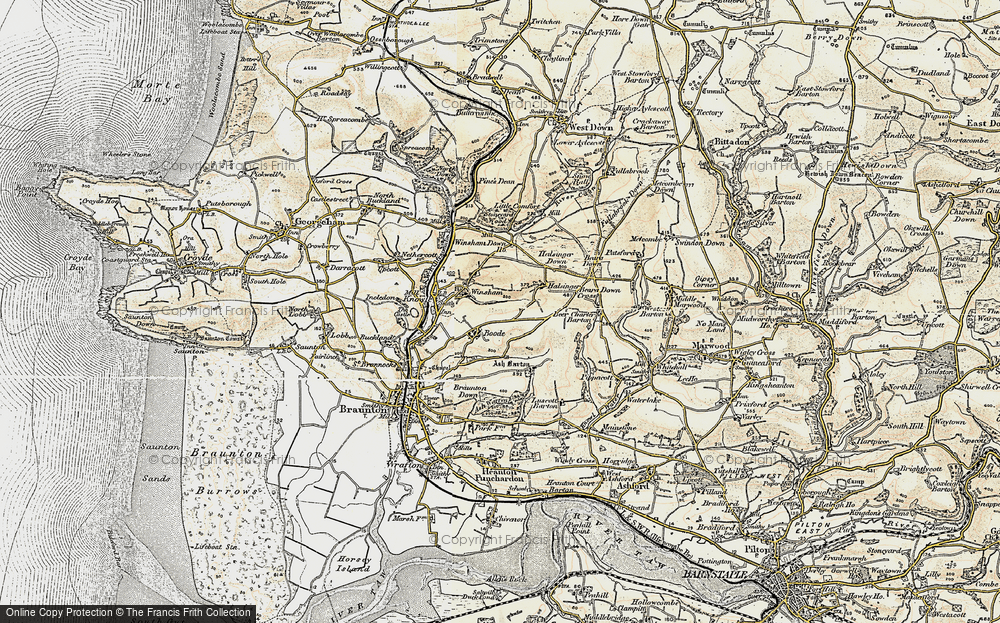 Old Map of Boode, 1900 in 1900