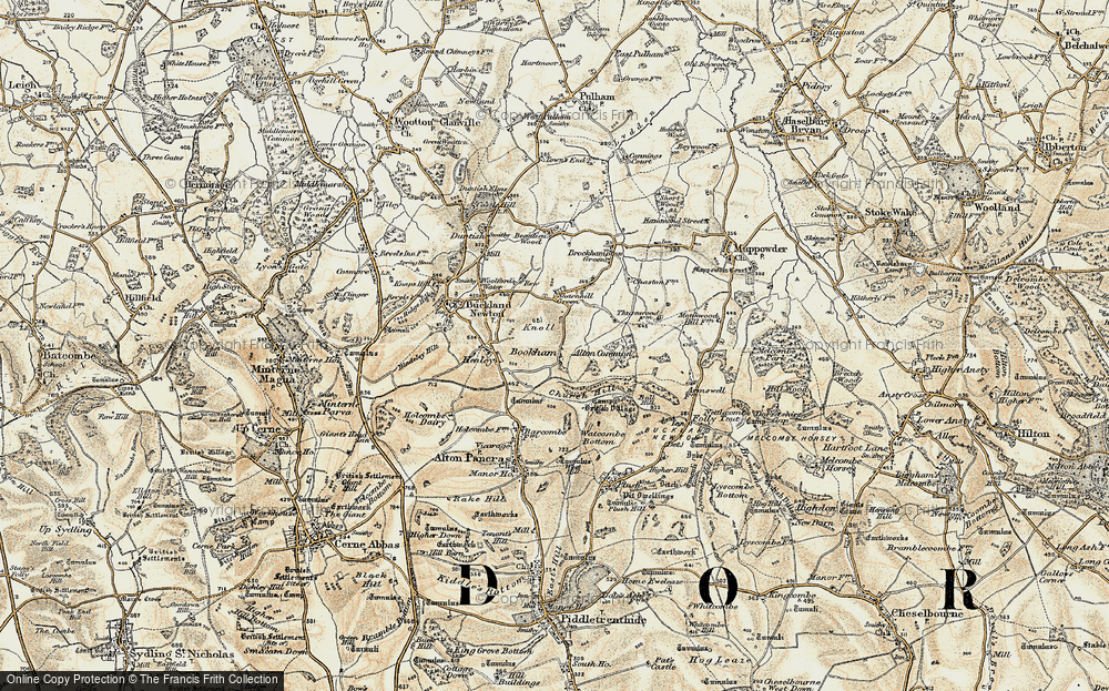 Old Map of Bookham, 1899 in 1899