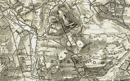 Old map of Boon Hill in 1901-1904
