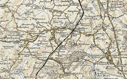 Old map of Boon Hill in 1902
