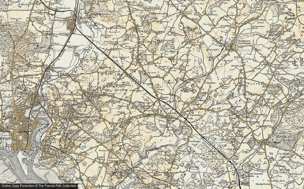 Old Map of Boorley Green, 1897-1900 in 1897-1900