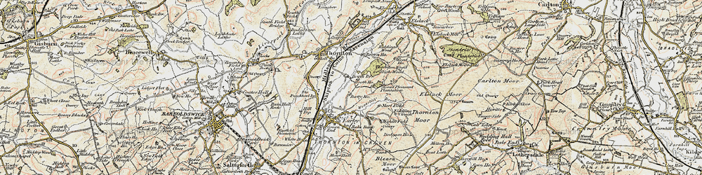 Old map of Brown Ho in 1903-1904