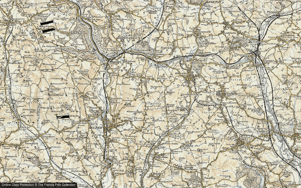 Old Map of Boothgate, 1902 in 1902