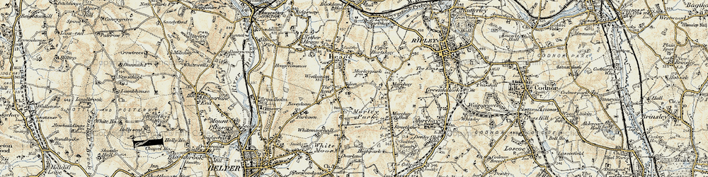 Old map of Boothgate in 1902