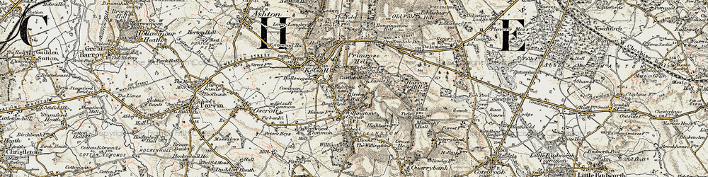 Old map of Boothsdale in 1902-1903