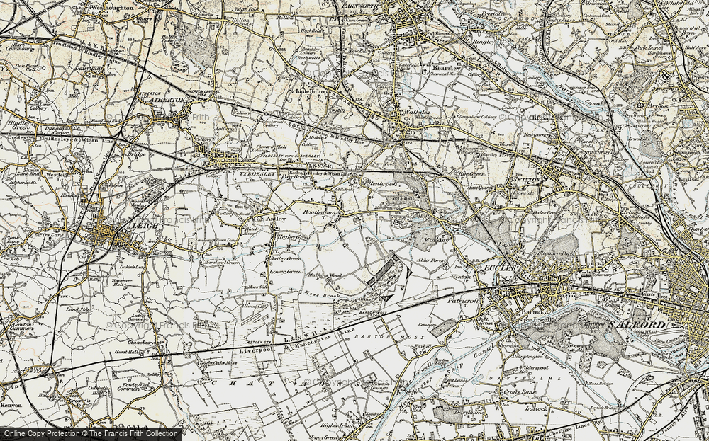 Old Map of Boothstown, 1903 in 1903