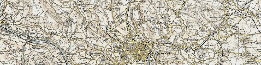 Old map of Boothtown in 1903