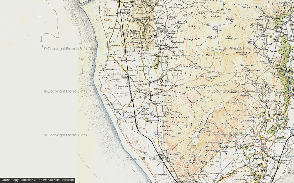 Old Map of Historic Map covering Hycemoor in 1903-1904