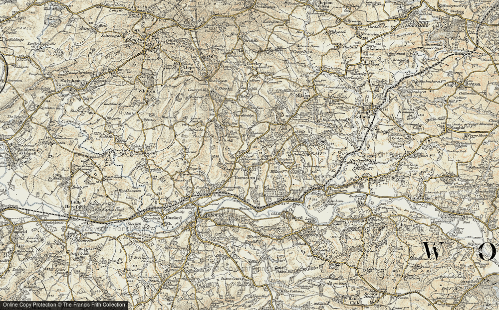 Old Map of Boraston Dale, 1901-1902 in 1901-1902