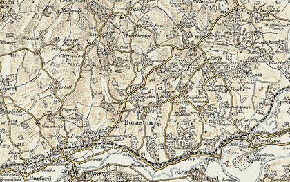 Old map of Boraston Dale in 1901-1902