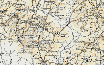 Old map of Boreham Street in 1898