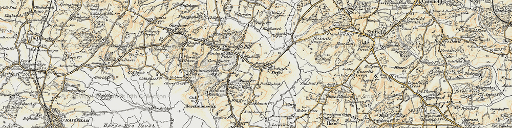 Old map of Boreham Street in 1898