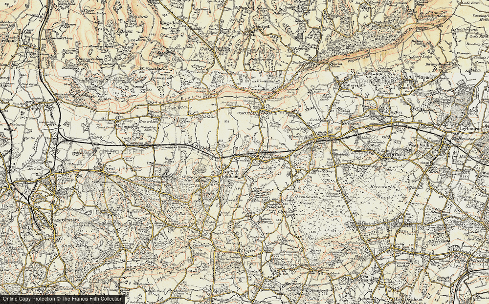 Old Map of Borough Green, 1897-1898 in 1897-1898