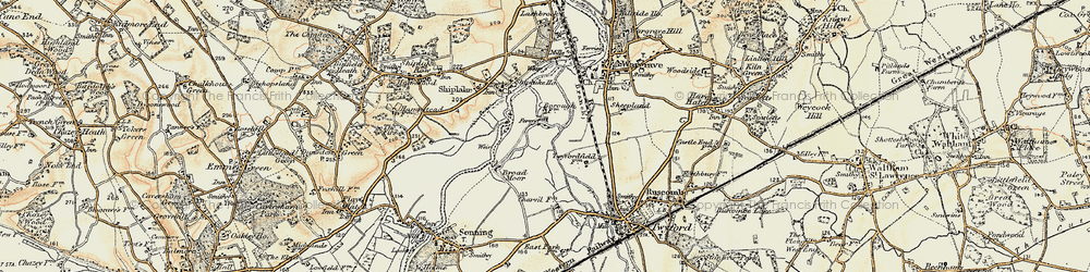 Old map of Borough Marsh in 1897-1909