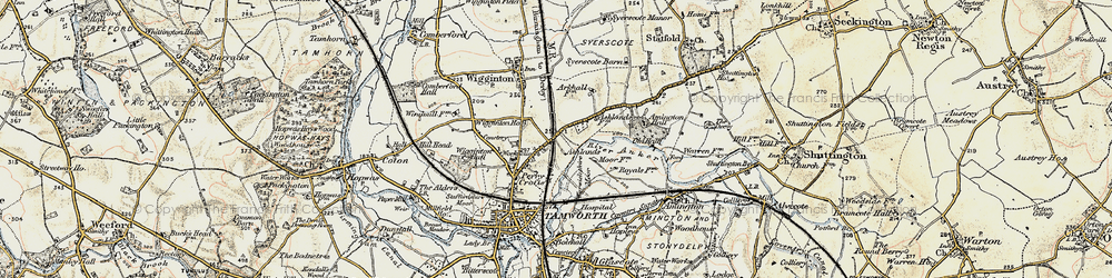 Old map of Borough Park in 1901-1902