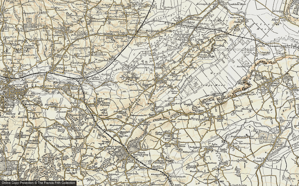 Old Map of Borough Post, 1898-1900 in 1898-1900
