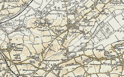 Old map of Borough Post in 1898-1900