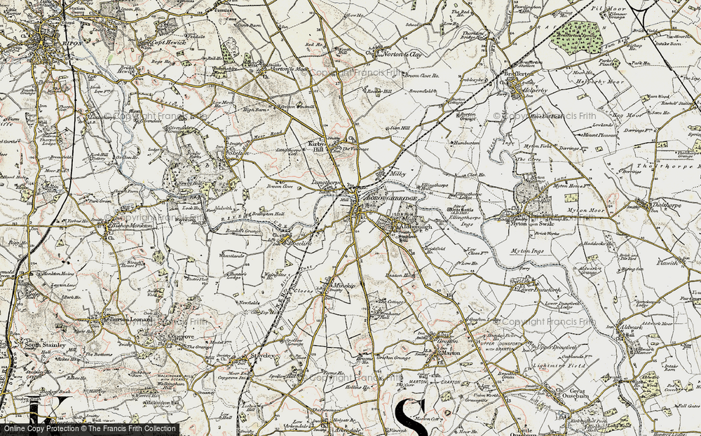 Old Map of Boroughbridge, 1903-1904 in 1903-1904