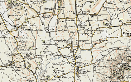 Old map of Woundales in 1903-1904