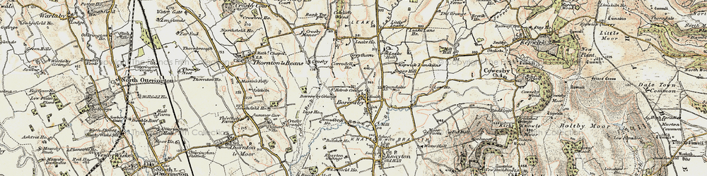 Old map of Woundales in 1903-1904