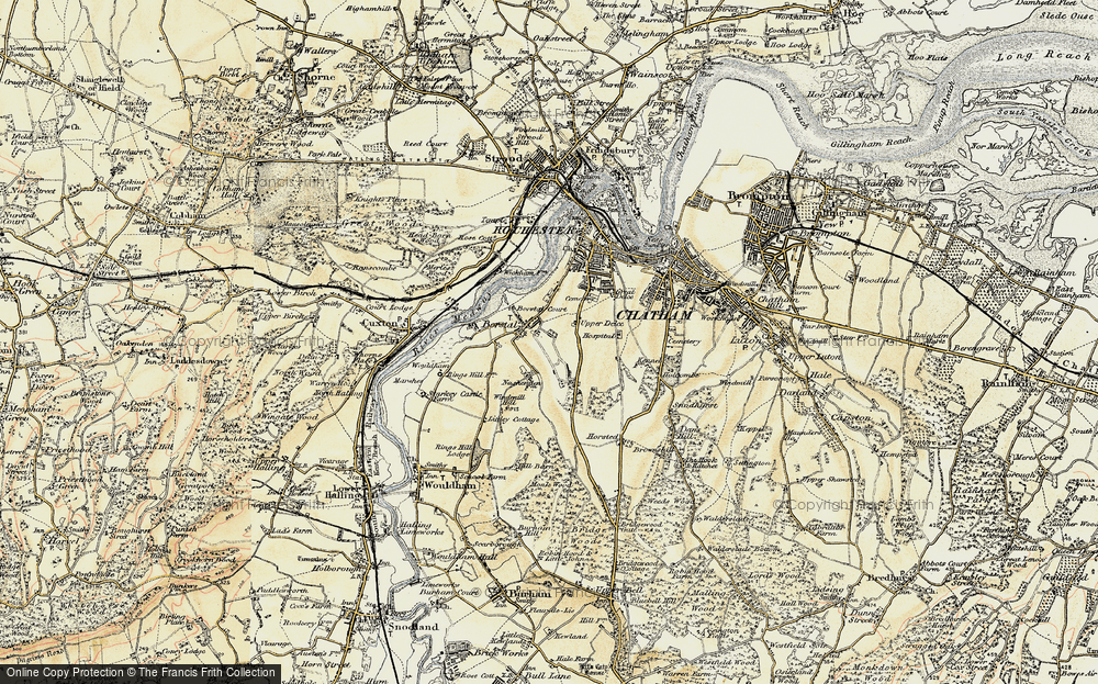 Old Map of Borstal, 1897-1898 in 1897-1898