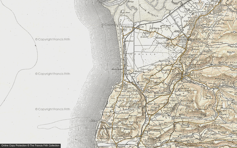 Old Map of Borth, 1902-1903 in 1902-1903