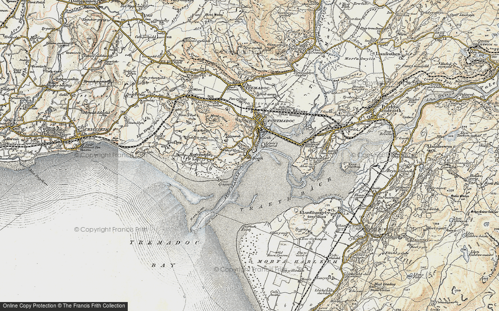 Old Map of Borth-y-Gest, 1903 in 1903