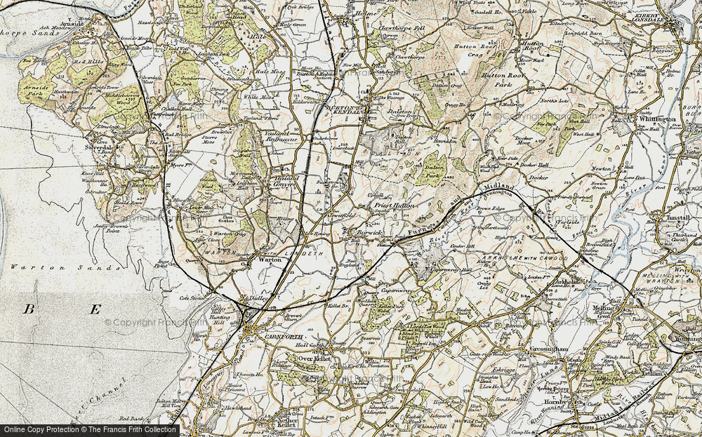 Old Map of Borwick, 1903-1904 in 1903-1904