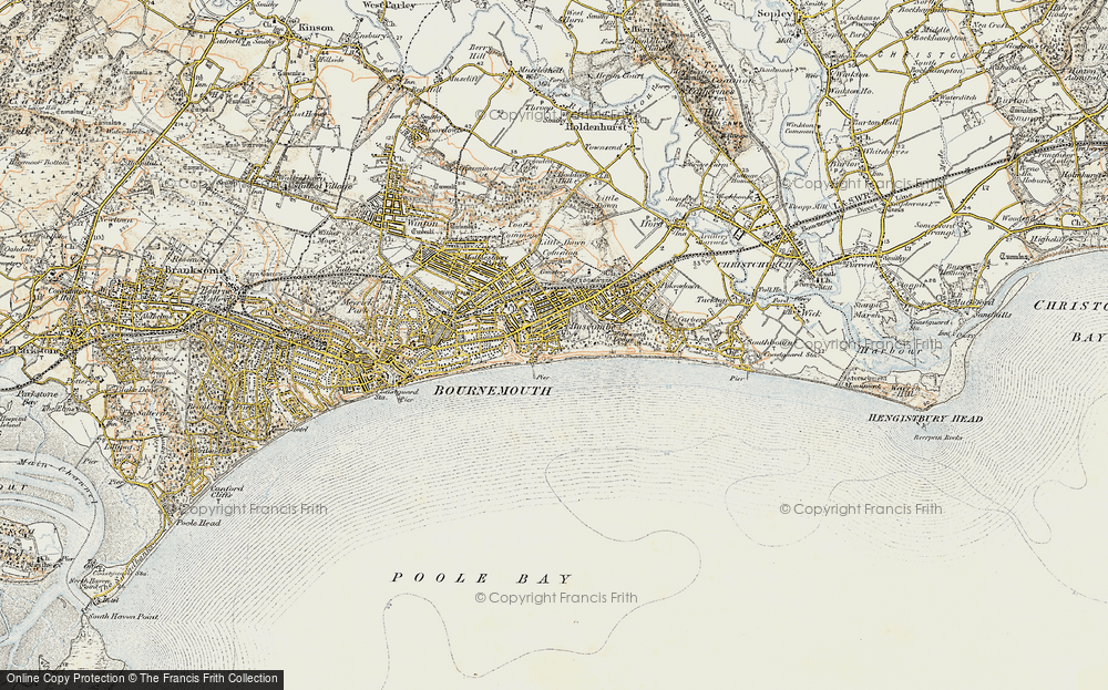 Old Map of Boscombe, 1899-1909 in 1899-1909