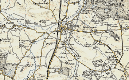 Old map of Boscomoor in 1902