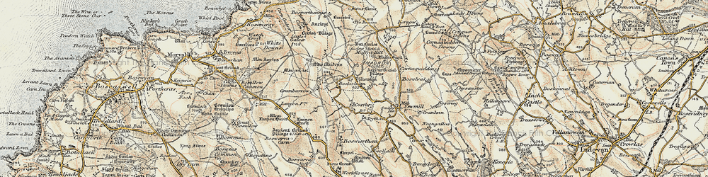 Old map of Trythall Fm in 1900