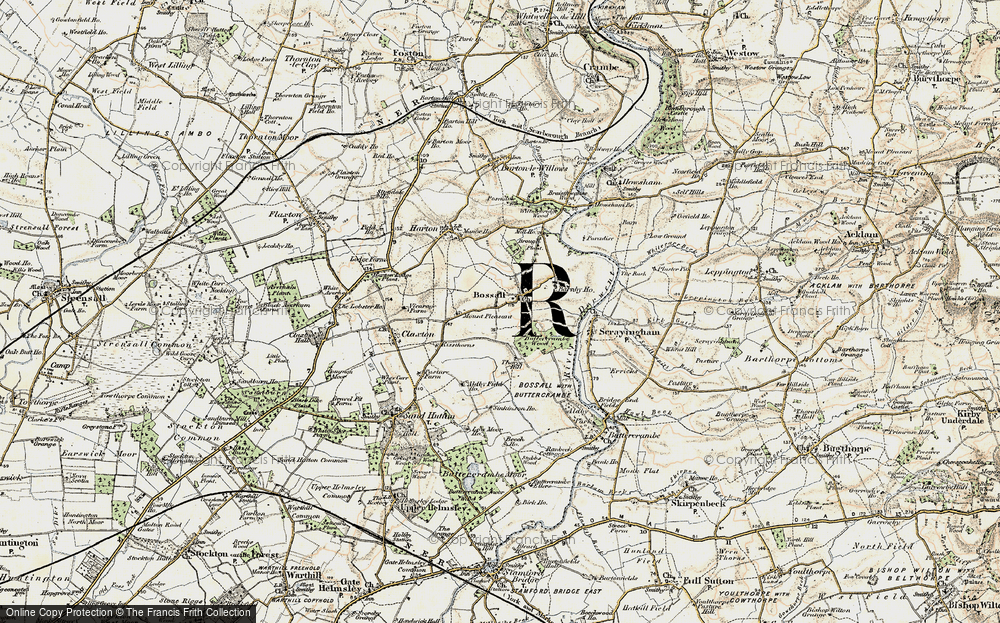 Old Map of Historic Map covering Barnby Ho in 1903-1904