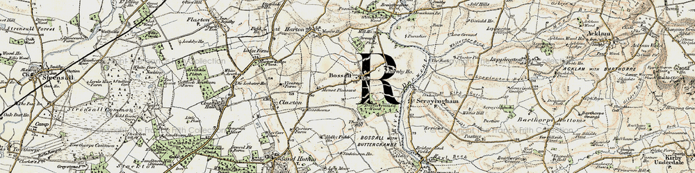 Old map of Barnby Ho in 1903-1904