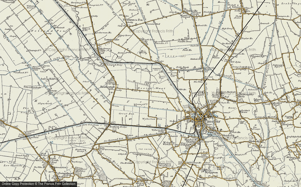 Old Map of Historic Map covering Barley Close in 1902