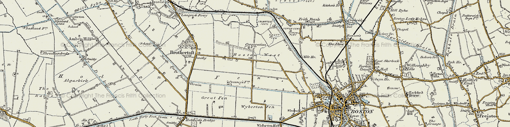 Old map of Barley Close in 1902