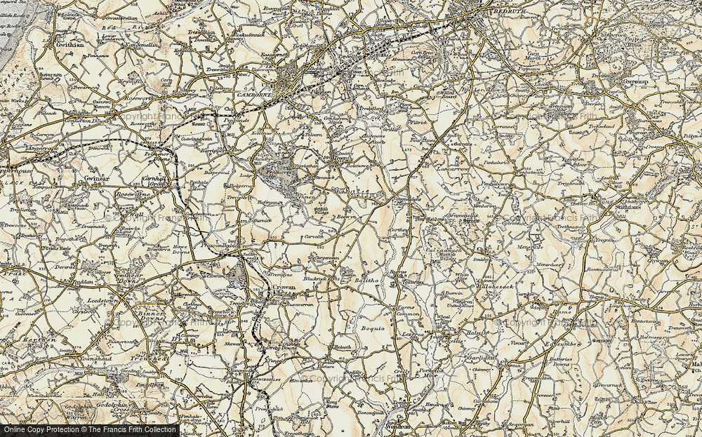 Old Map of Boswyn, 1900 in 1900