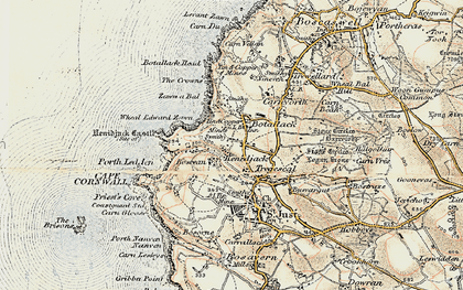 Old map of Zawn a Bal in 1900