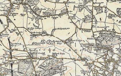 Old map of Barvin Hill in 1897-1898