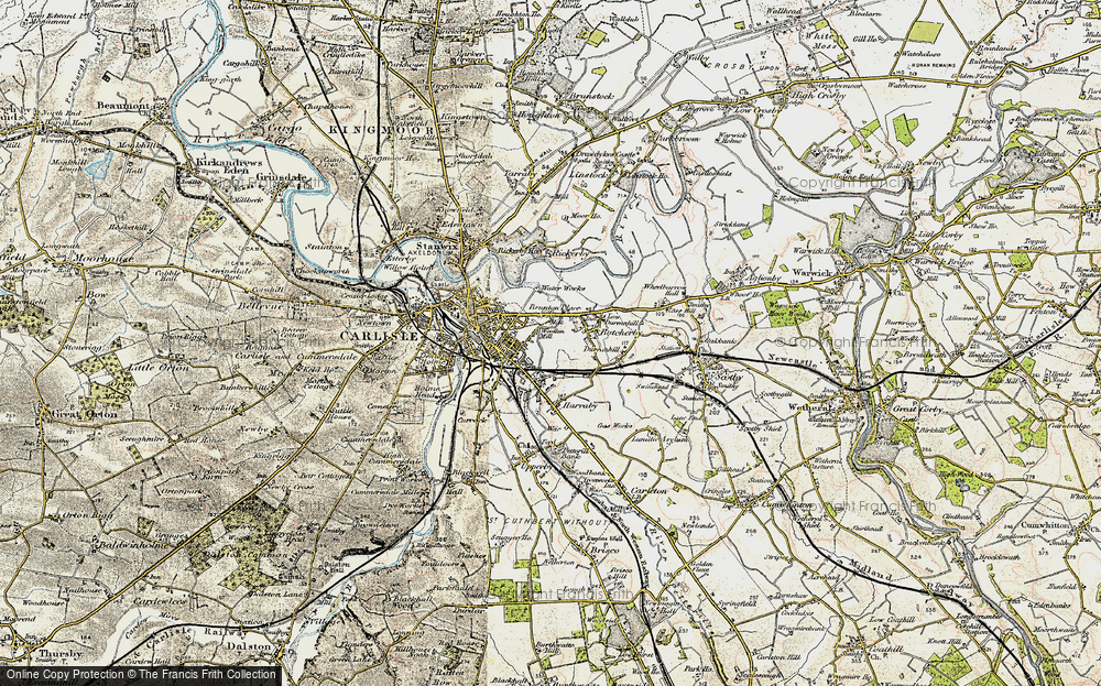 Old Map of Botcherby, 1901-1904 in 1901-1904