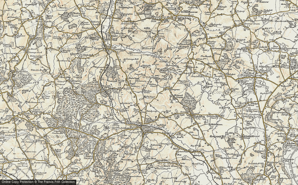 Old Map of Botloe's Green, 1899-1900 in 1899-1900