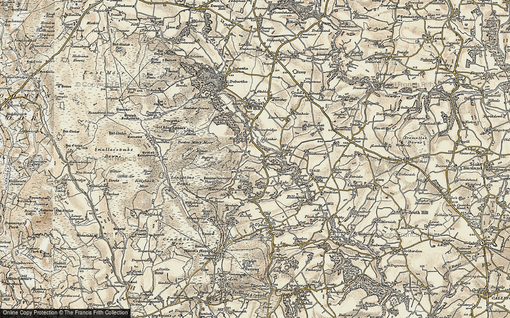 Old Map of Botternell, 1900 in 1900