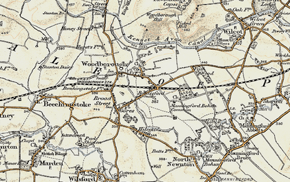 Old map of Bottlesford in 1897-1899