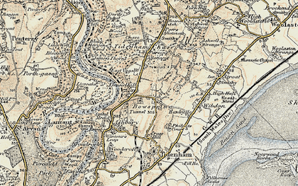 Old map of Boughspring in 1899-1900