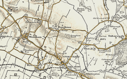 Old map of Boughton in 1901