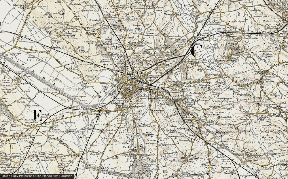 Old Map of Boughton, 1902-1903 in 1902-1903